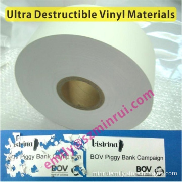Manufacturer Self Adhesive Security Label Papers,tamper Evident Adhesive Label Papers Permanent Glue,destructible Vinyl 